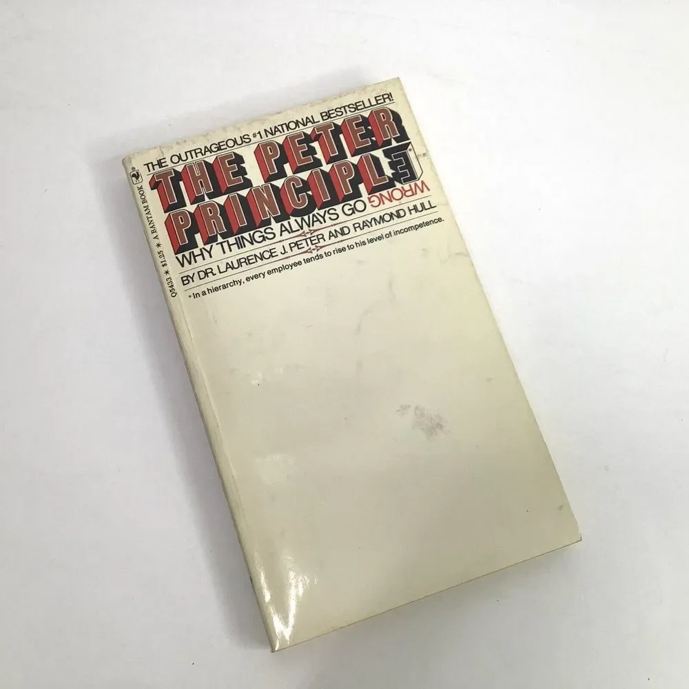 Vintage The Peter Principle Why Things Always Go Wrong Paperback 1969 Book